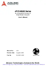 Preview for 2 page of ADLINK Technology cPCI-6840 Series User Manual