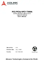 ADLINK Technology cPCI-7300A User Manual preview