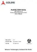 Preview for 2 page of ADLINK Technology DAQ-2501 User Manual