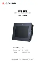 ADLINK Technology DMI-1040 User Manual preview