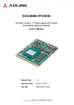 Preview for 1 page of ADLINK Technology EGX-MXM-RTX3000 User Manual