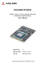 ADLINK Technology EGX-MXM-RTX5000 User Manual preview