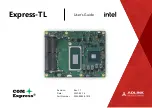 Preview for 1 page of ADLINK Technology intel COM Express Express-TL User Manual