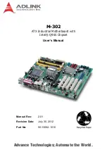 Предварительный просмотр 1 страницы ADLINK Technology M-302 User Manual