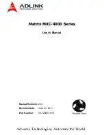 ADLINK Technology Matrix MXC-4000 Series User Manual preview