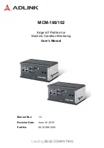 Preview for 1 page of ADLINK Technology MCM-100 User Manual