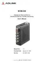 ADLINK Technology MCM-204 User Manual preview