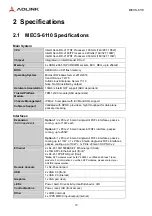 Предварительный просмотр 13 страницы ADLINK Technology MECS-6110 User Manual