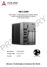 ADLINK Technology MXC-2300 Manual preview