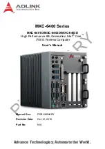 ADLINK Technology MXC-6401D User Manual preview