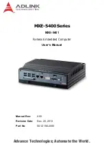 ADLINK Technology MXE-5401 User Manual preview