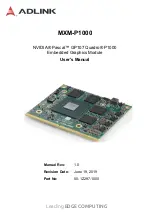 ADLINK Technology MXM-P1000 User Manual preview