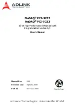 ADLINK Technology NuDAQ PCI-9222 User Manual preview