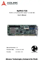 ADLINK Technology NuPRO-720 User Manual preview