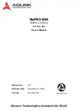 ADLINK Technology NuPRO-860 Series User Manual preview