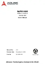 Preview for 1 page of ADLINK Technology NuPRO-860 Series User Manual