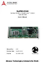 Preview for 1 page of ADLINK Technology NuPRO-E340 User Manual