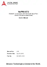 Preview for 1 page of ADLINK Technology NuPRO-E72 User Manual