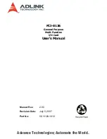 Preview for 1 page of ADLINK Technology PCI-8136 User Manual