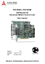 ADLINK Technology PCI-8254 User Manual preview