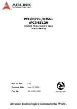 Preview for 1 page of ADLINK Technology PCI-8366+ User Manual