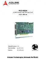 Preview for 1 page of ADLINK Technology PCI-9524 User Manual