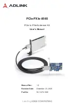 Preview for 1 page of ADLINK Technology PCIe-PXIe-8565 User Manual