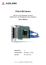 Preview for 1 page of ADLINK Technology PCIe-U300 Series User Manual