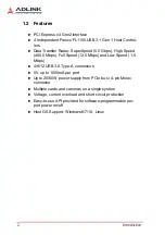 Preview for 12 page of ADLINK Technology PCIe-U300 Series User Manual