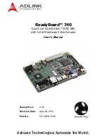 ADLINK Technology ReadyBoard 740 User Manual preview