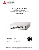 ADLINK Technology ReadySystem 850 User Manual preview