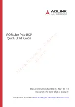 Preview for 1 page of ADLINK Technology ROScube Pico BSP Quick Start Manual