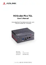 ADLINK Technology ROScube-Pico TGL RQP-T33 User Manual preview