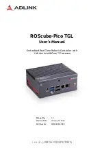 Preview for 1 page of ADLINK Technology ROScube-Pico TGL RQP-T33 User Manual