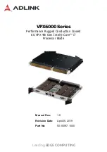 ADLINK Technology tBP-VPX6000 Manual предпросмотр