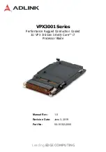 Preview for 1 page of ADLINK Technology VPX3001 Series Manual