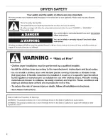 Preview for 2 page of Admiral AED4675YQ1 Installation Instructions Manual