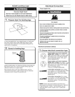 Preview for 7 page of Admiral AED4675YQ1 Installation Instructions Manual