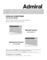 Admiral AW-24CM3FM Use And Care Manual preview