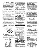 Preview for 2 page of Admiral NT15H4 Owner'S Manual