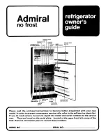 Preview for 1 page of Admiral NT17H6 Owner'S Manual