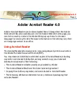 Предварительный просмотр 2 страницы Adobe ACROBAT READER 4.0 Manual