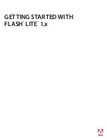 Adobe FLASH LITE 1.x Getting Started Manual предпросмотр