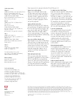 Предварительный просмотр 2 страницы Adobe FLASH PLAYER 10 Datasheet