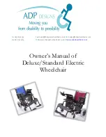 Предварительный просмотр 1 страницы ADP Designs Deluxe Owner'S Manual