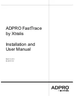 ADPRO ADPRO FastTrace Installation And User Manual preview