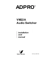 ADPRO VM22A Installation & User Manual предпросмотр