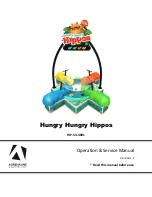 Adrenaline Amusements Hungry Hungry Hippos HIP-54-4001 Operation & Service Manual preview