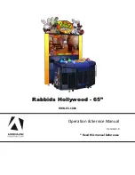 Adrenaline Amusements Rabbids Hollywood Operation & Service Manual preview