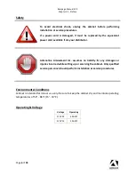 Preview for 6 page of Adrenaline RAM-65-1001 Operation & Service Manual